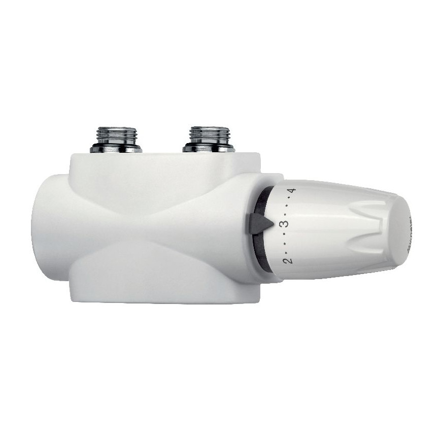 Heimeier Multilux 4-Set Zweirohrbetrieb 3/4 Zoll weiß RAL 9016 Thermostatkopf DX Hersteller-Artikelnummer 9690-27.000