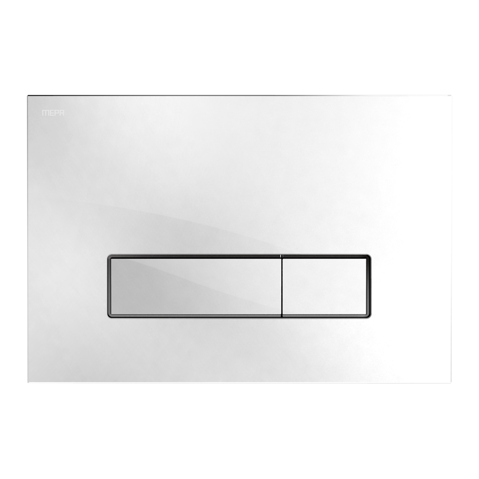 MEPA Orbit A31 E31 Betätigungsplatte Glas weiß 2-Mengen-Technik 421844