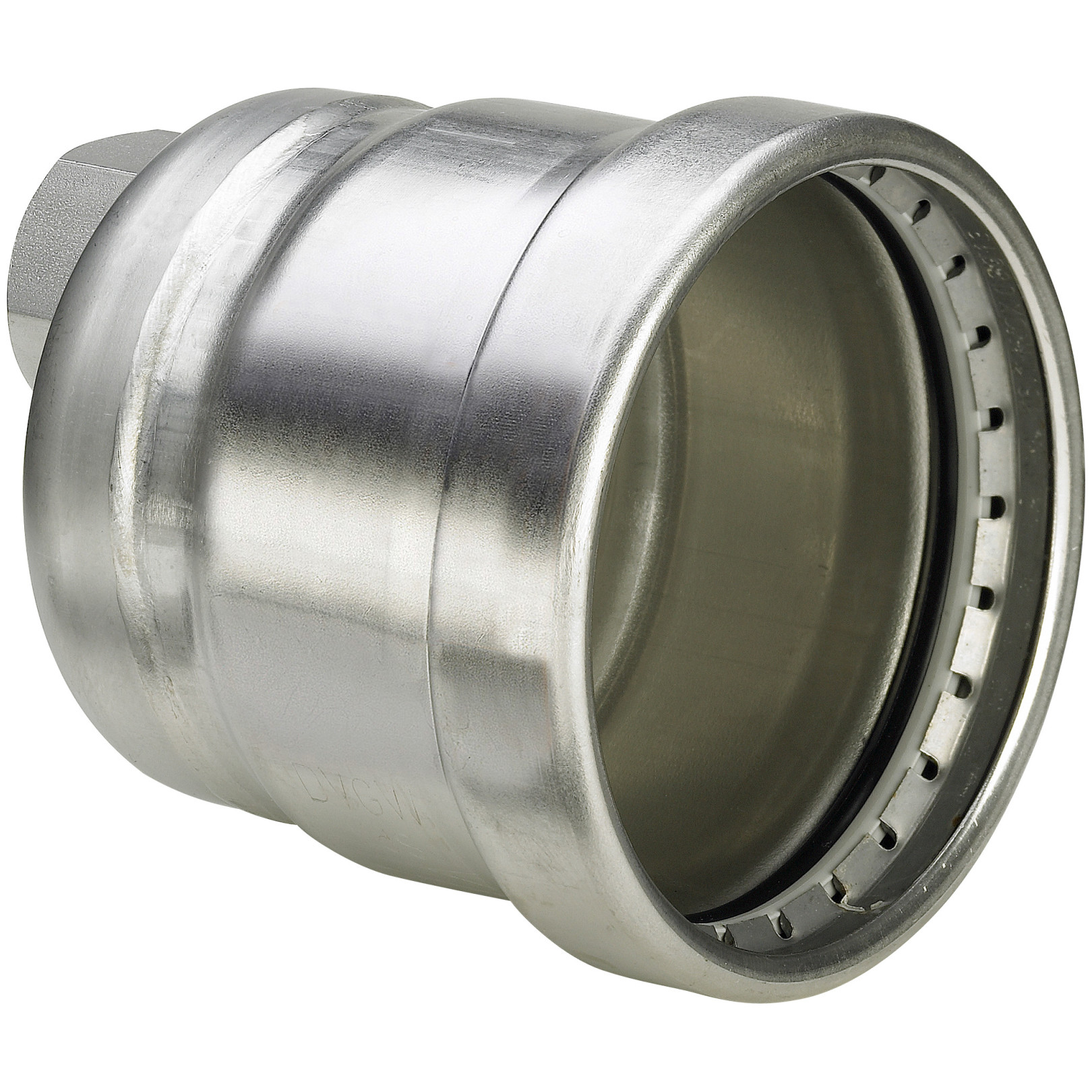 Viega Verschlusskappe Sanpress Inox 2356XLLF SC-Contur LABS-frei Edelstahl 76,1mm 666873