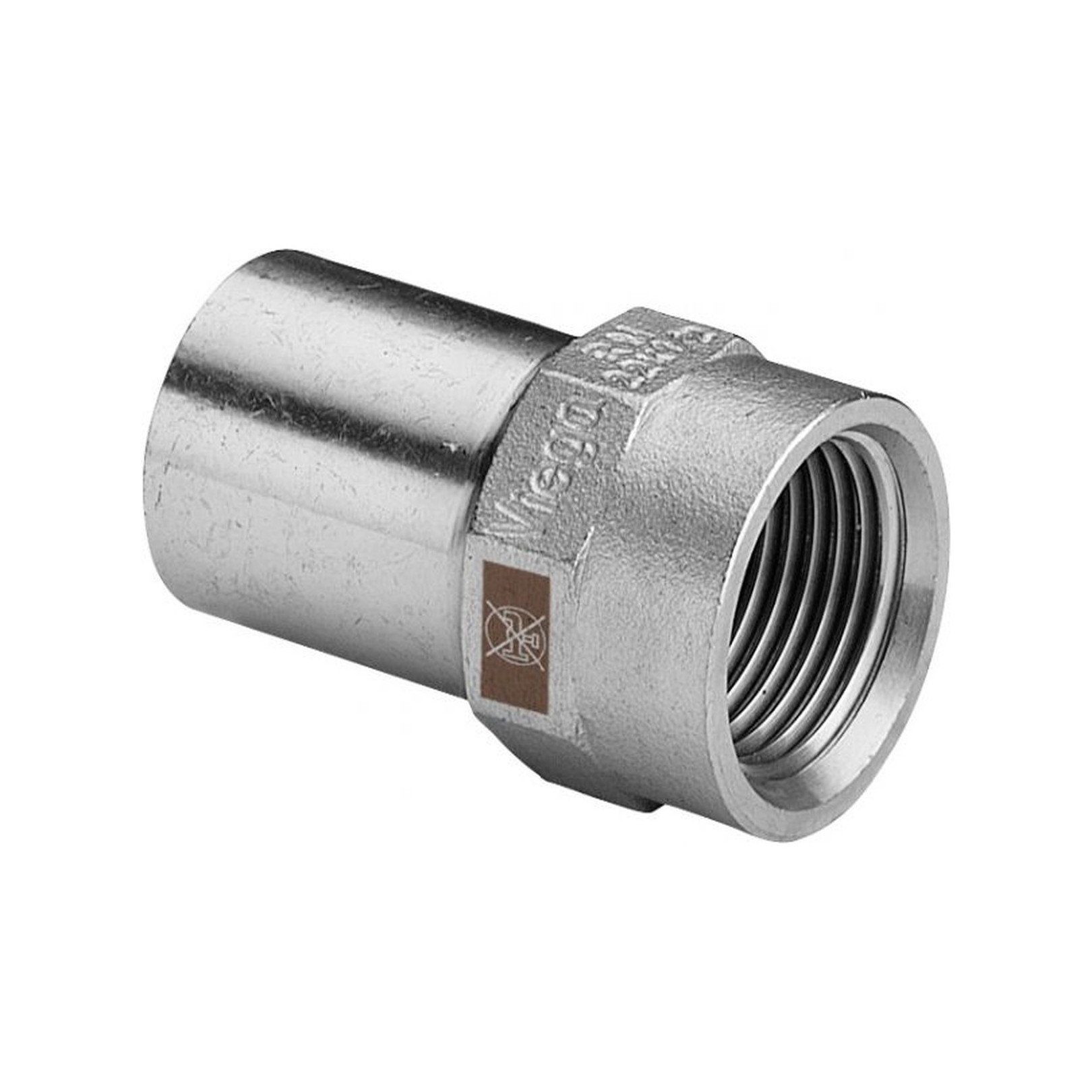 Viega EinsteckStück Temponox 1712.1 22 mm Rp 1/2 Stahl nichtrostend Mehrkant 812690