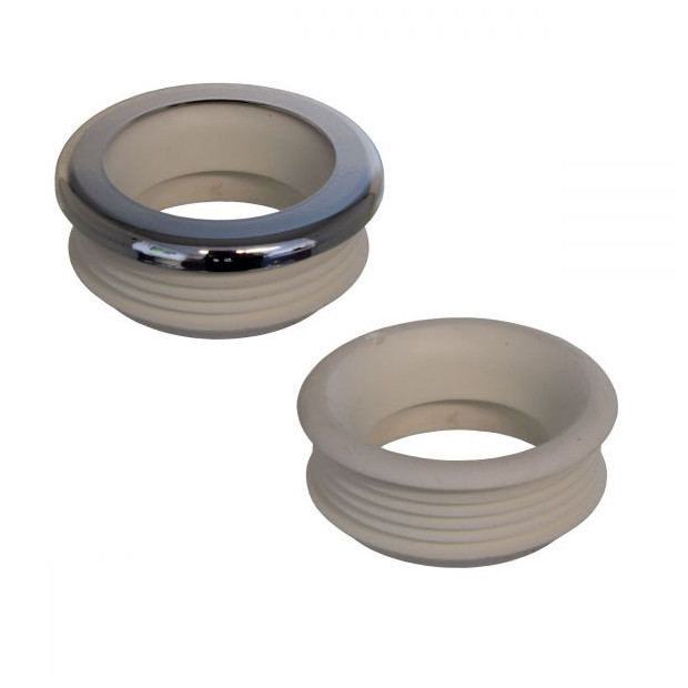 Köro WC-Verbinder Euro 15W gerade 55 mm TPE weiss 45 mm Rohr 110150001