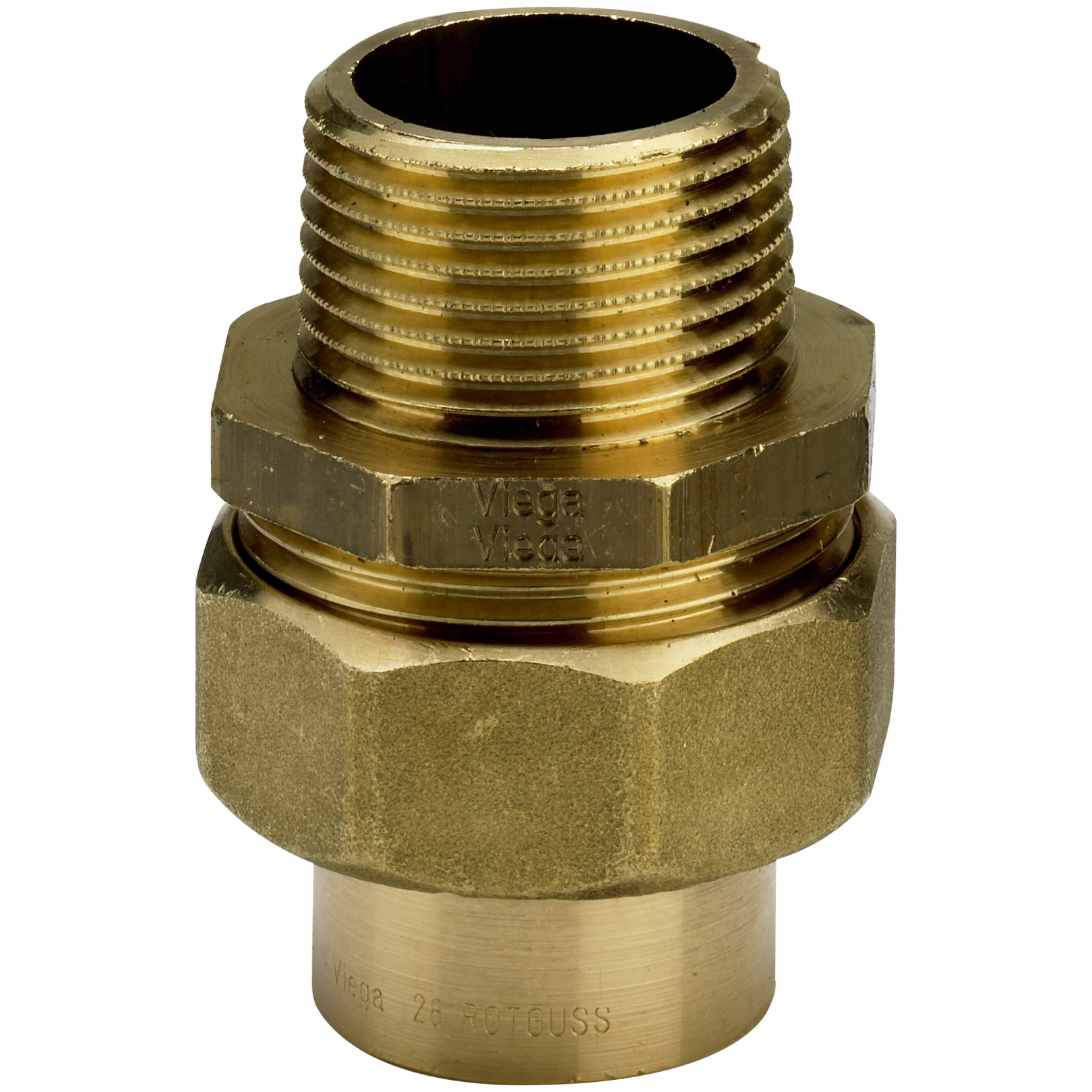 Viega Rohrverschraubung 94343G G 22x3-4AG konischdichtend Rotguss 102685