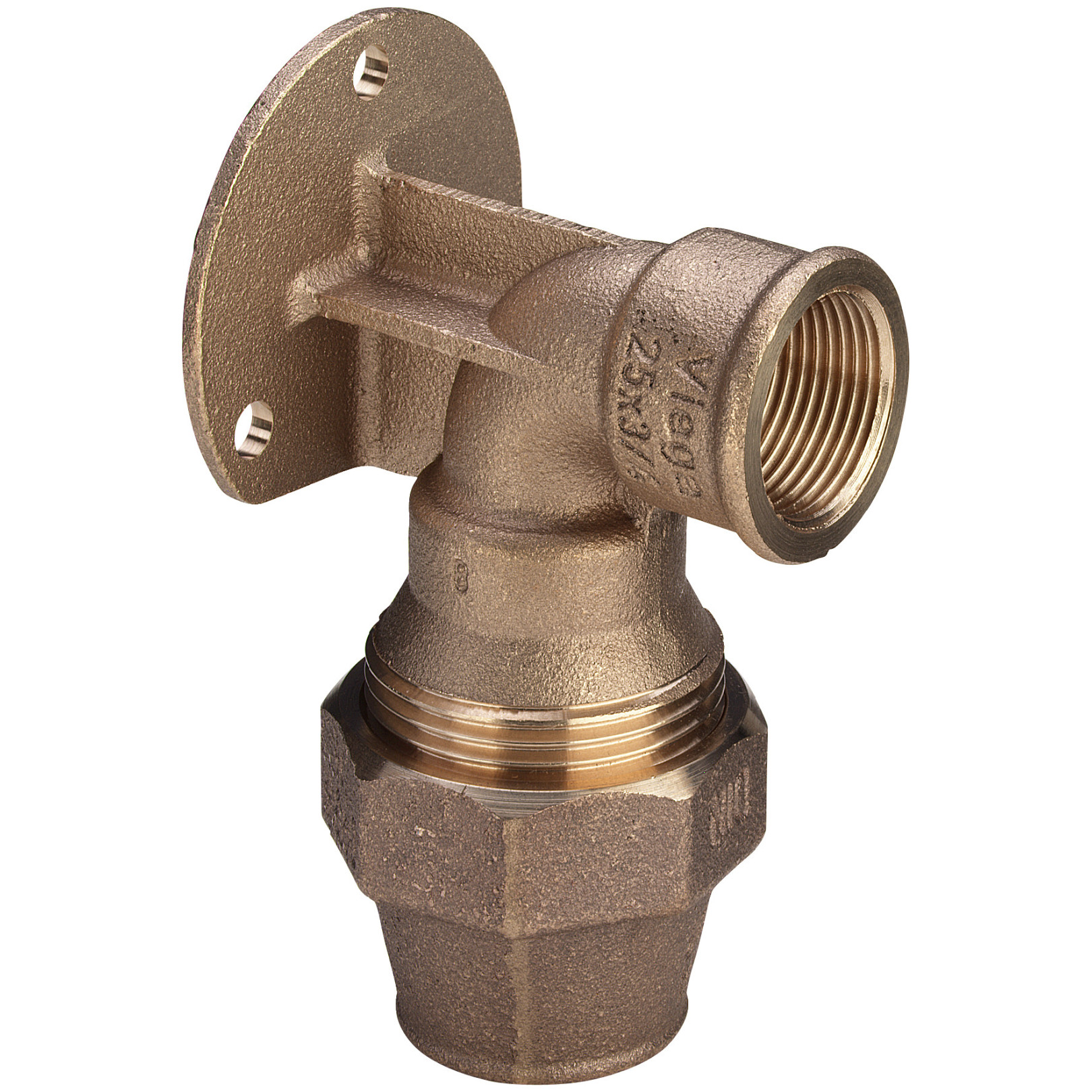 Viega Wandscheibe 9025.5 25x3-4 Rotguss Verschraubung 277734