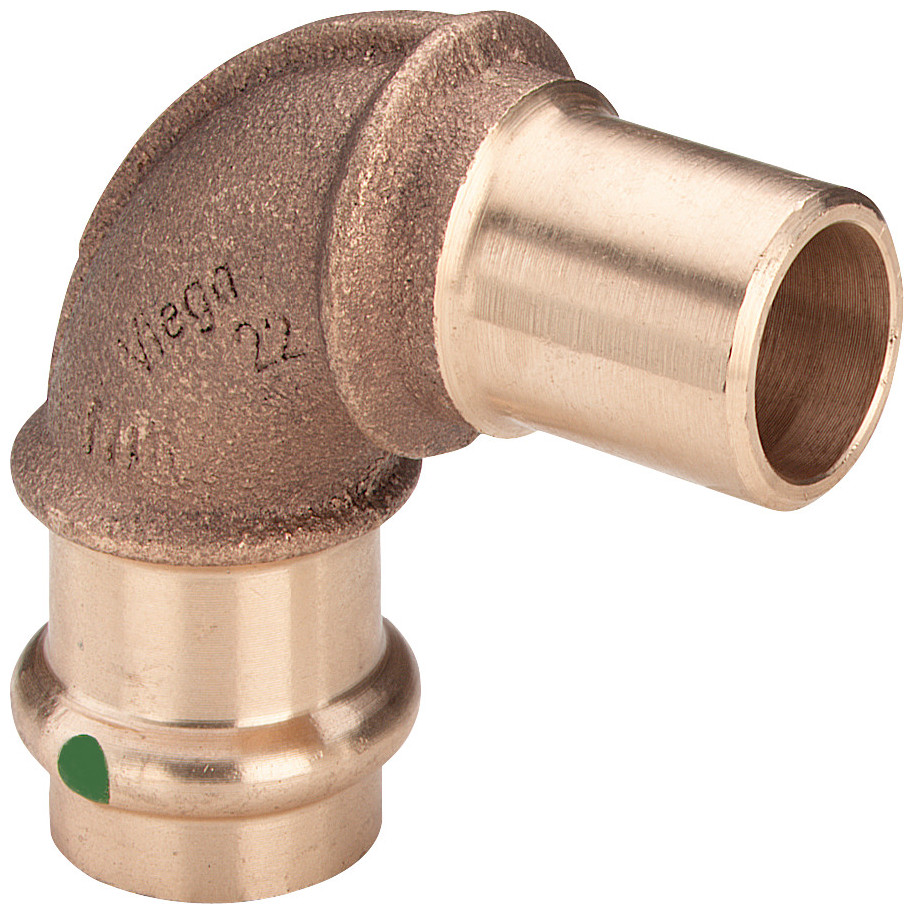 Viega Sanpress Bogen 2216.1 90 Grad Rotguss 18mm SC-Contur 281298