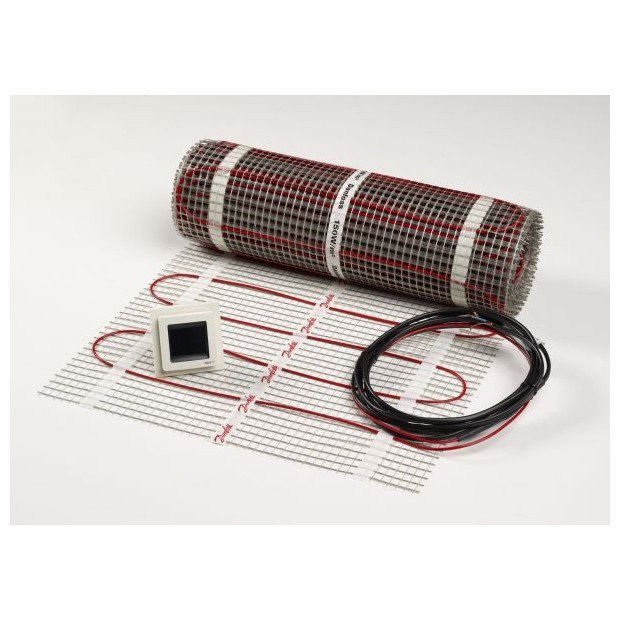 Danfoss Heizmatte mit Thermostat EFTI-Set 1-7 m² 150 - 1050 W