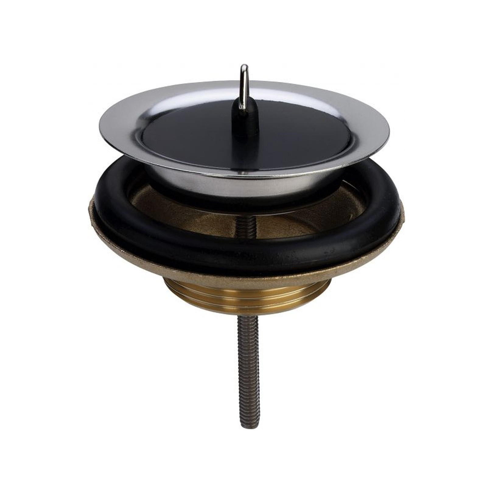 Viega Ablaufventil Spültisch-Ventil 7122 2 Zoll DN80 Messing Edelstahlstopfen Aufbauhöhe 25 mm 116354