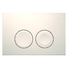 Geberit Betatigungsplatte Delta25 2-Mengen-Spulung weiss alpin Kunststoff rund 115125115