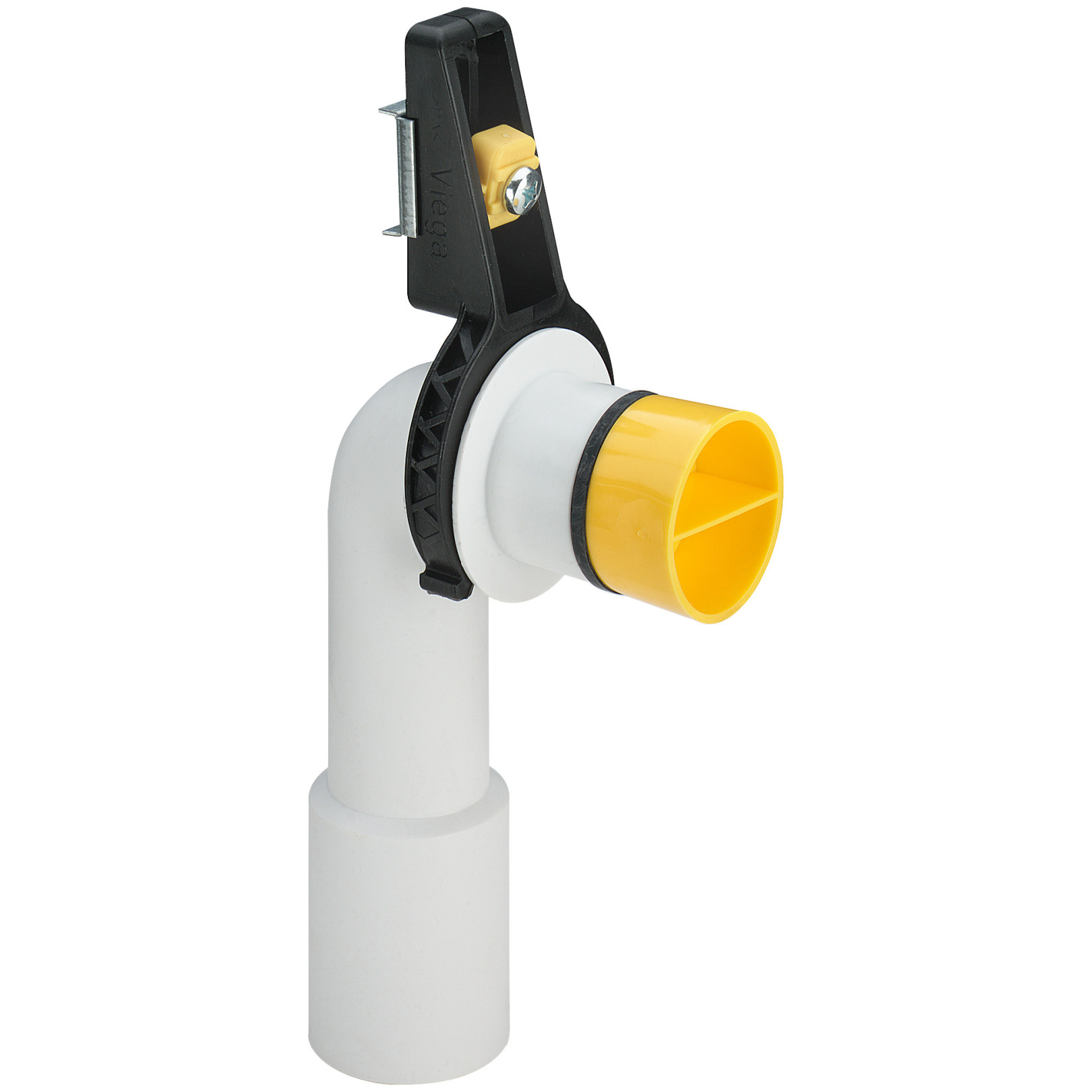 Viega Ablaufbogen 90 Grad 2125.9 Halterung Kunststoff DN40 DN50 weiß 329730