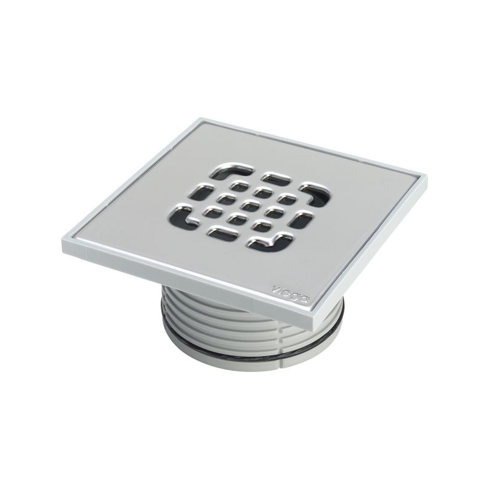 Viega Aufsatz 4934.4 150x150 mm Kunststoffrahmen Edelstahlrost Rückstaudichtung 555221