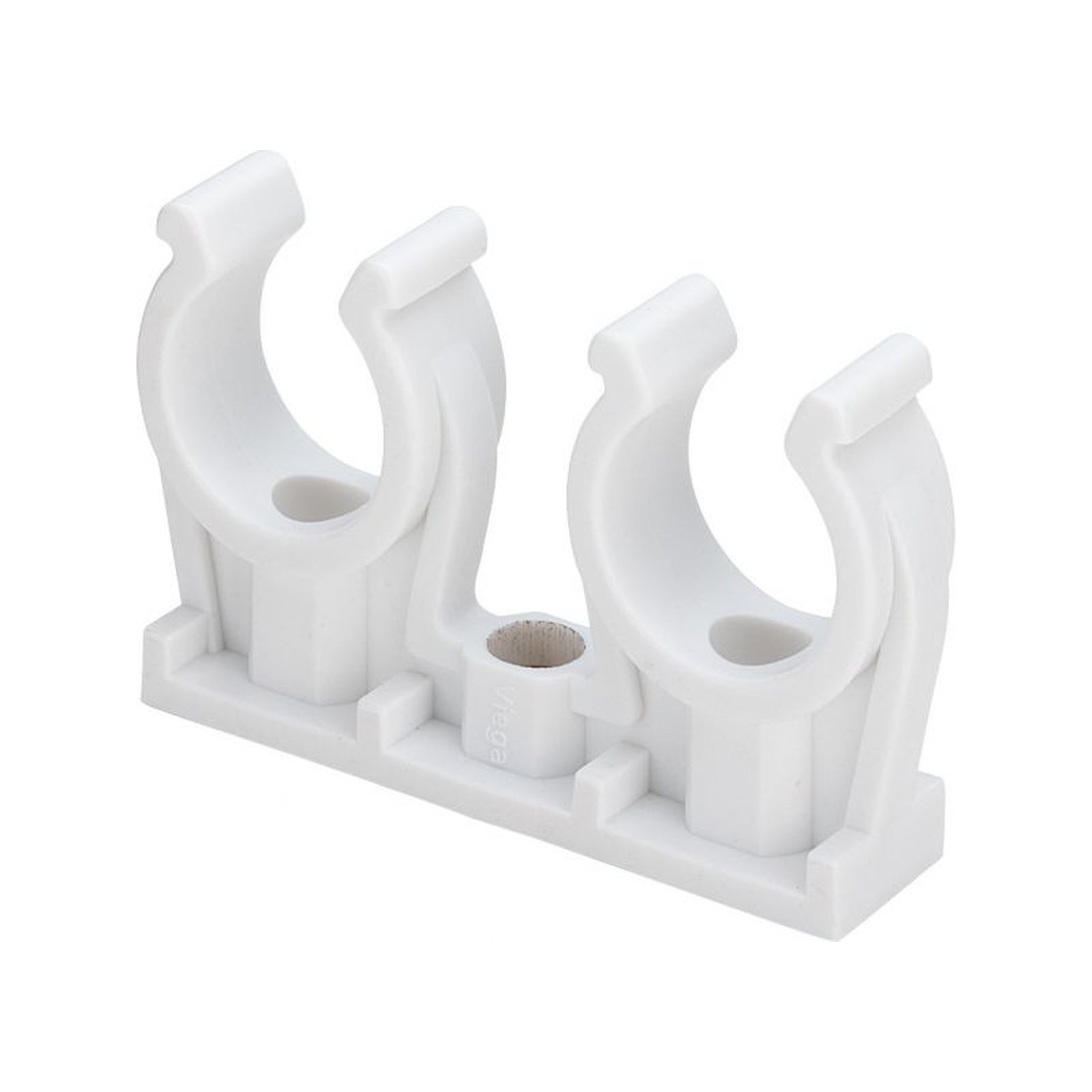 VIEGA Rohrclip Kunststoff doppelt Clips 10mm Mod.94826C2 100209 Viega Rohr-Clip 12 mm doppelt Kunststoff Befestigung 100438