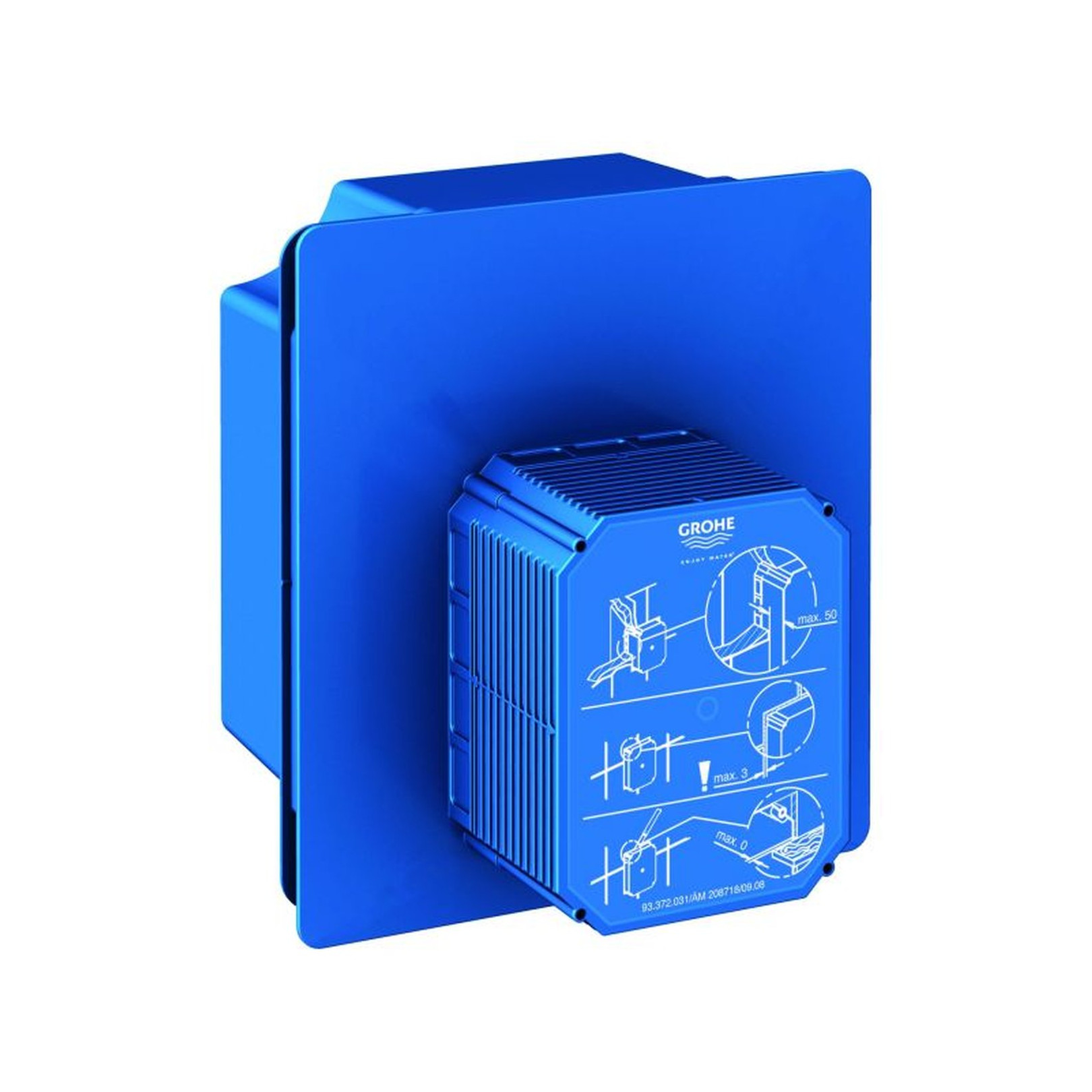 GROHE Urinal-Rohbauset Rapido U 37338 manuelle IR-Betätigung Tectron Elektronik 6V 230V Vorabsperrung G 1/2 außen 37338000