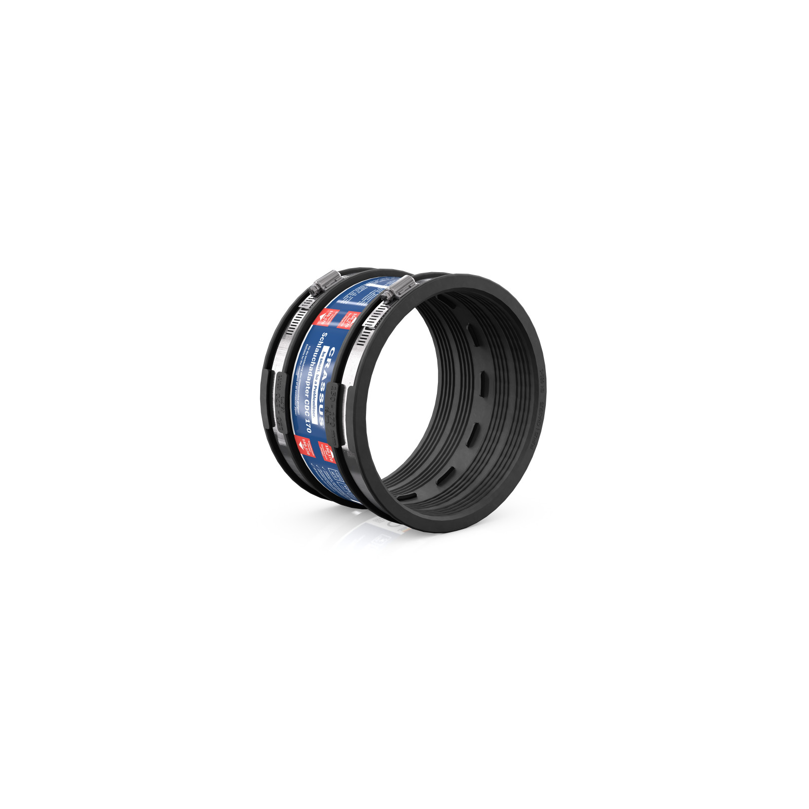 Crassus Schlauchadapter Typ 1 CDC 170 150-170mm EPDM V2A bis 0,6 bar CRA14032