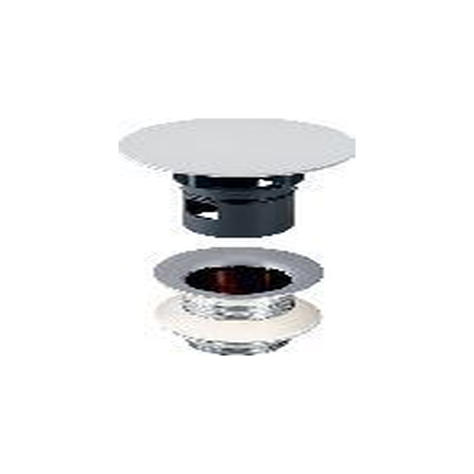 Geberit Ablaufventil freier Auslauf 1 1/4 Zoll x 50 mm glanzverchromt Ventilabdeckung Sieb 152050211