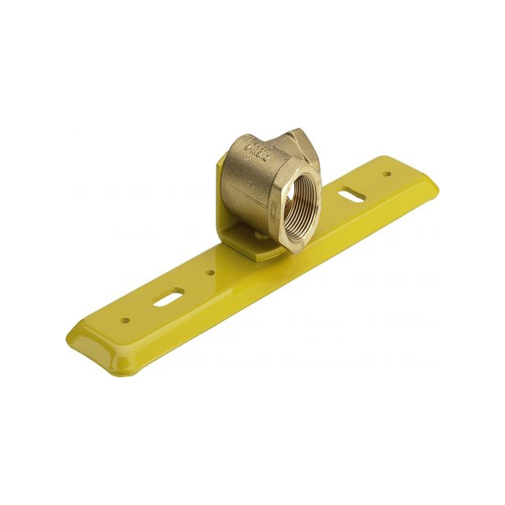 Viega Gaszähler-Anschlussplatte G2324.1 1-Zoll HTB-Ausführung gelb 531881