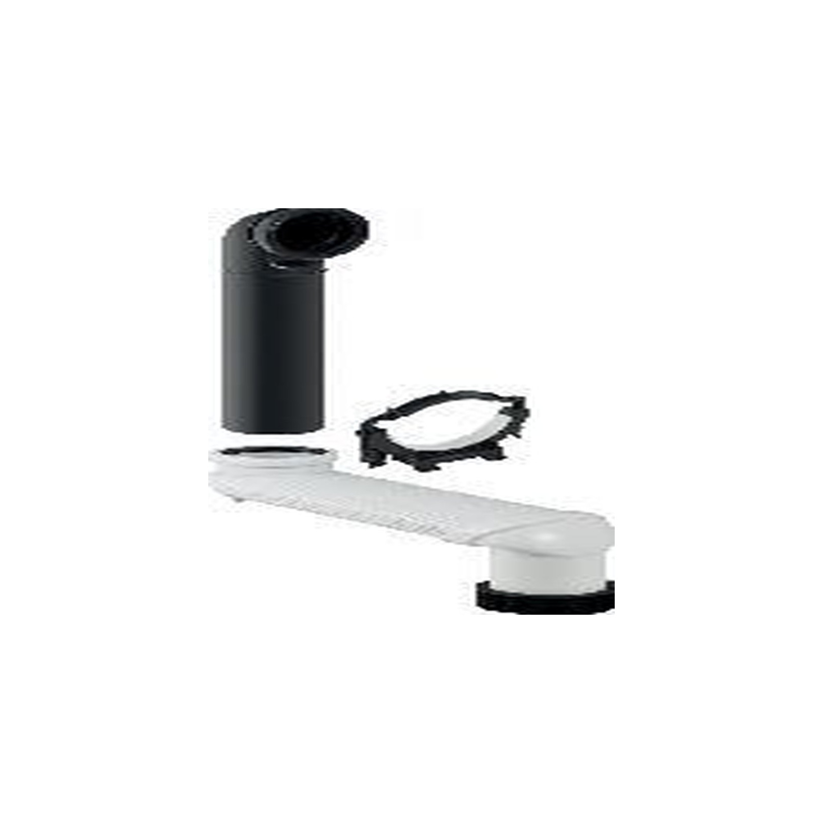 Geberit Versprungbogen Monolith grau Ø 90 mm Wand-WC Anschlussstutzen ABS PE-HD Rohrschelle Manschette EPDM 131088291