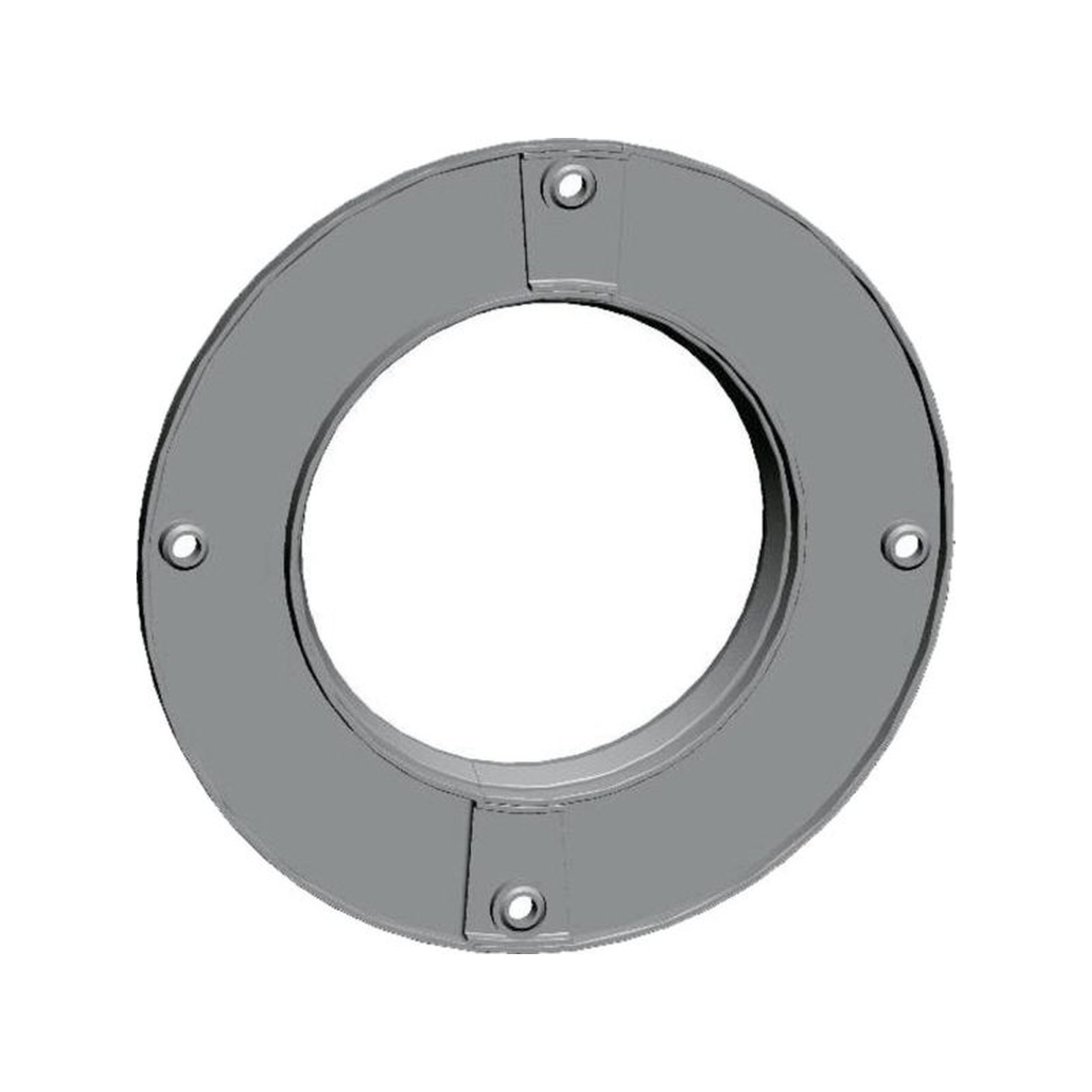 Wolf Rosette DN100 Innenwand zweiteilig weiß PP rund Abdeckung Mauerdurchbruch 2651736