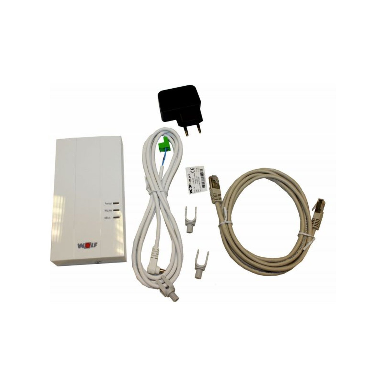 WOLF Link Pro Schnittstellenmodul ISM7 extern LAN WLAN Erweiterung eBus-Kabel Netzteil 2746366