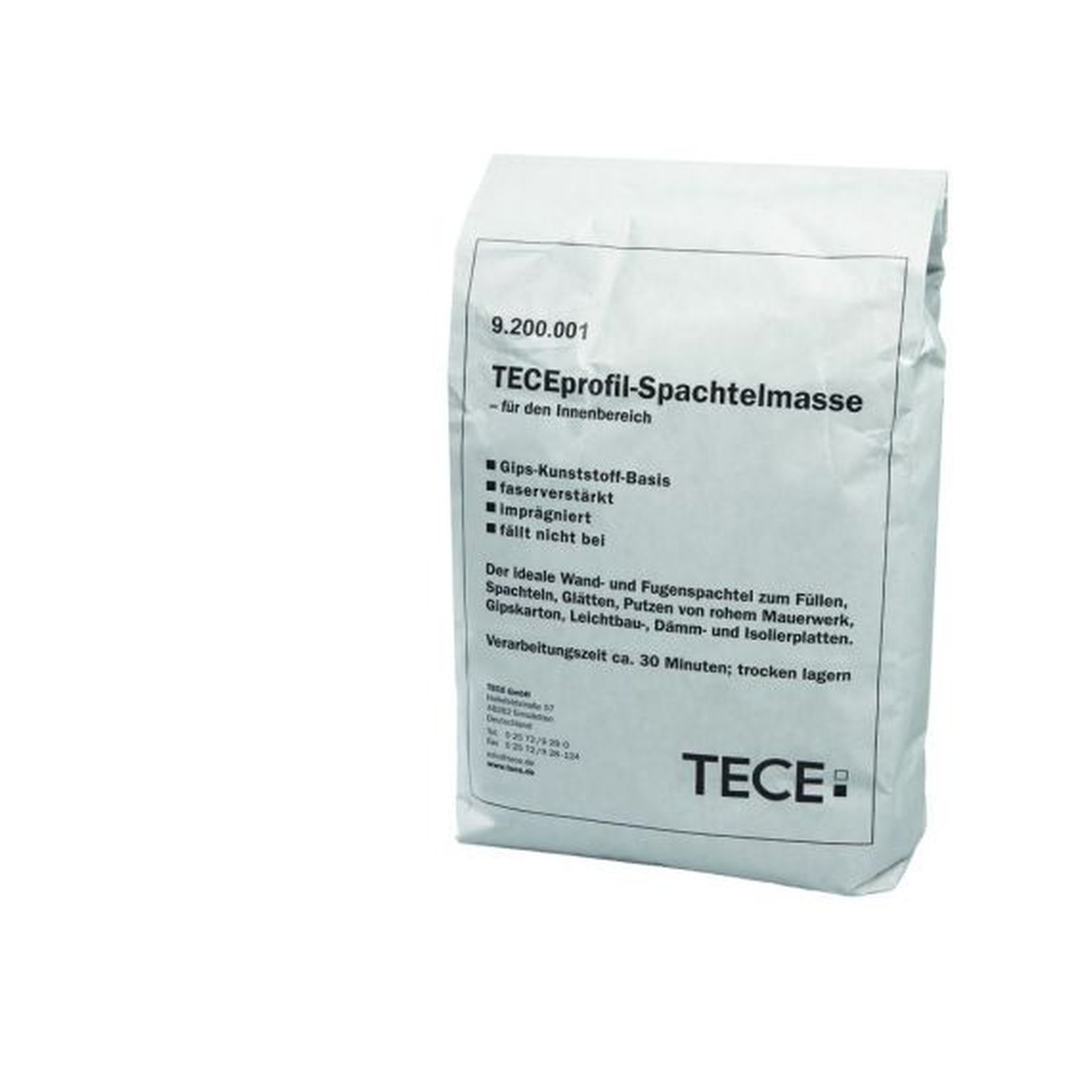 TECE Spachtelmasse imprägniert TECEprofil 5 kg Sack Q1 Fugenverspachtelung 9200001