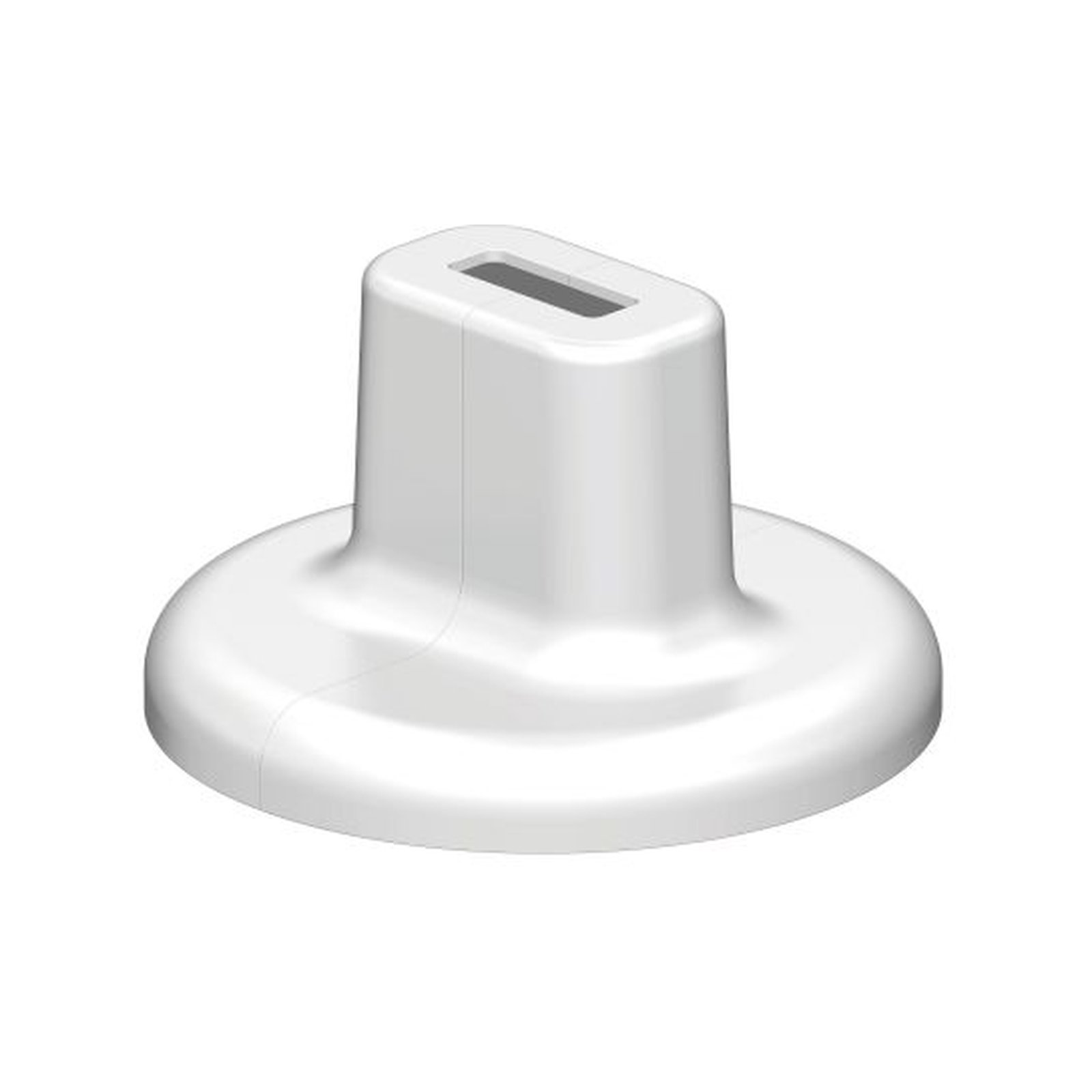 WEMEFA Fußabdeckung Super-Standfix-Plus Design-Fußabdeckung Kunststoff weiß glänzend rund 115 mm 10-824-10