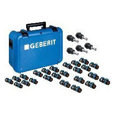Geberit FlowFit Koffer Pressfittings Edelstahl Trinkwasser 1.4521 Fremdsysteme 655085001