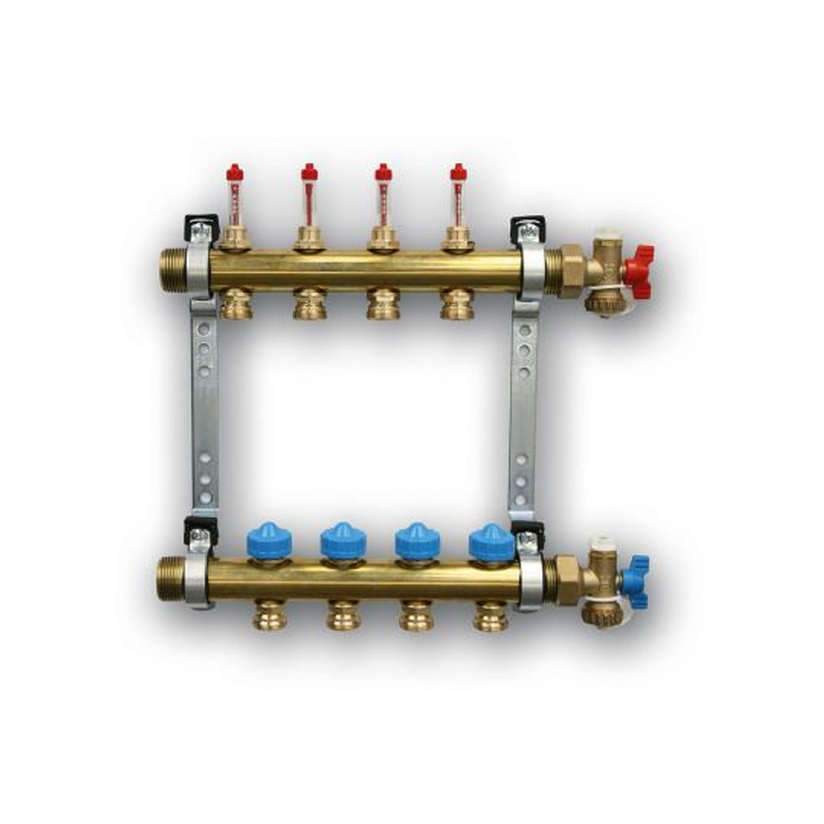 Roth Heizkreisverteiler DFA HK 13 1-Zoll AG absperrbar Messing 1115010518