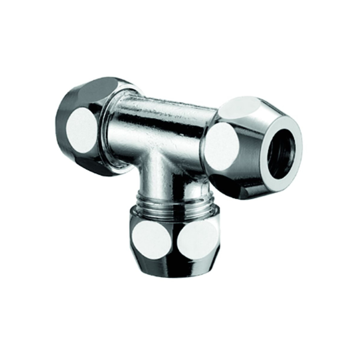 Schell T-Verschraubung 3/8 ZollAG d 8 mm chrom Messing Quetschverschraubung Hersteller-Artikelnummer 064540699