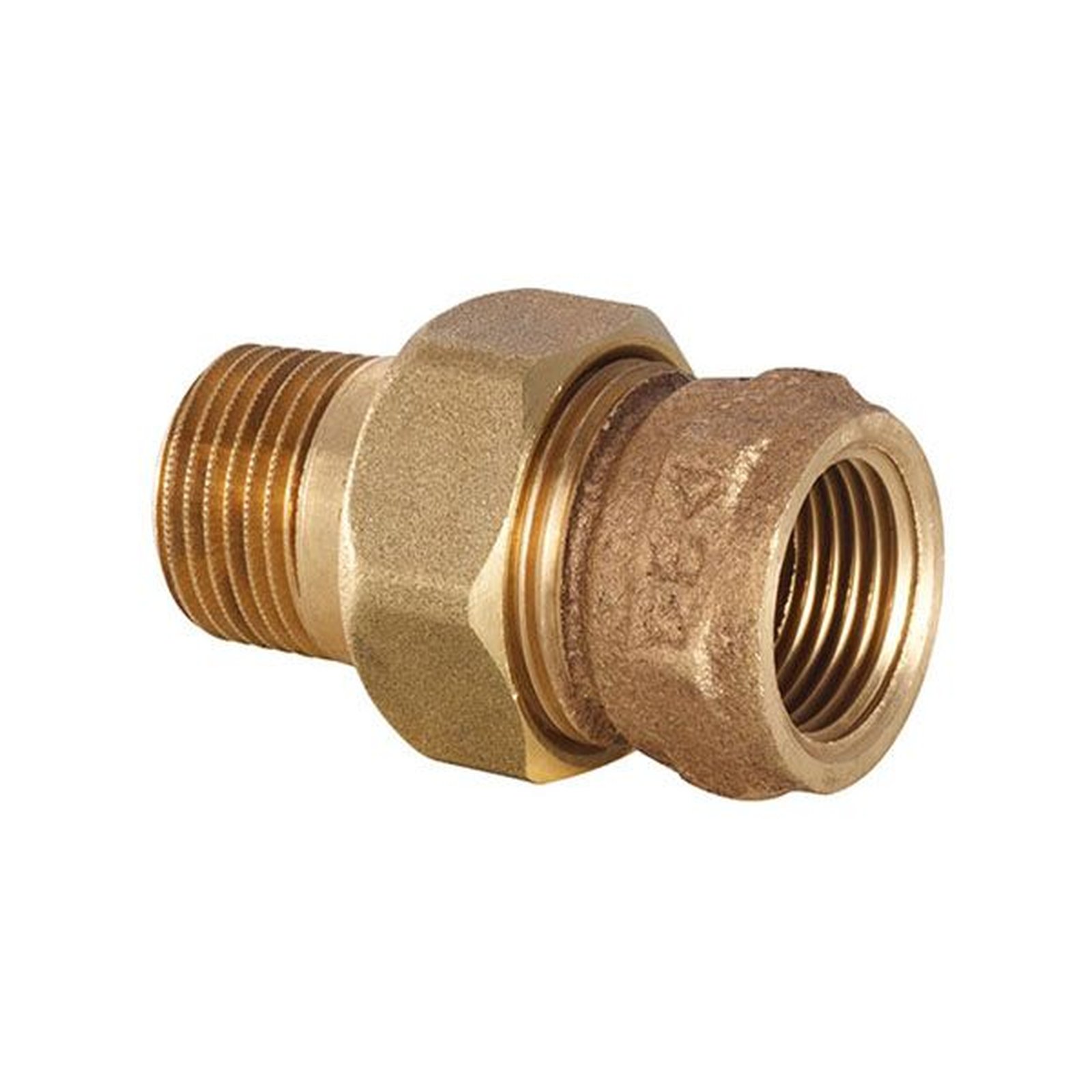 IBP Serie3000 3331R012000000 Verschraubung 1 1-2 Zoll IG AG Rotguss flachdichtend