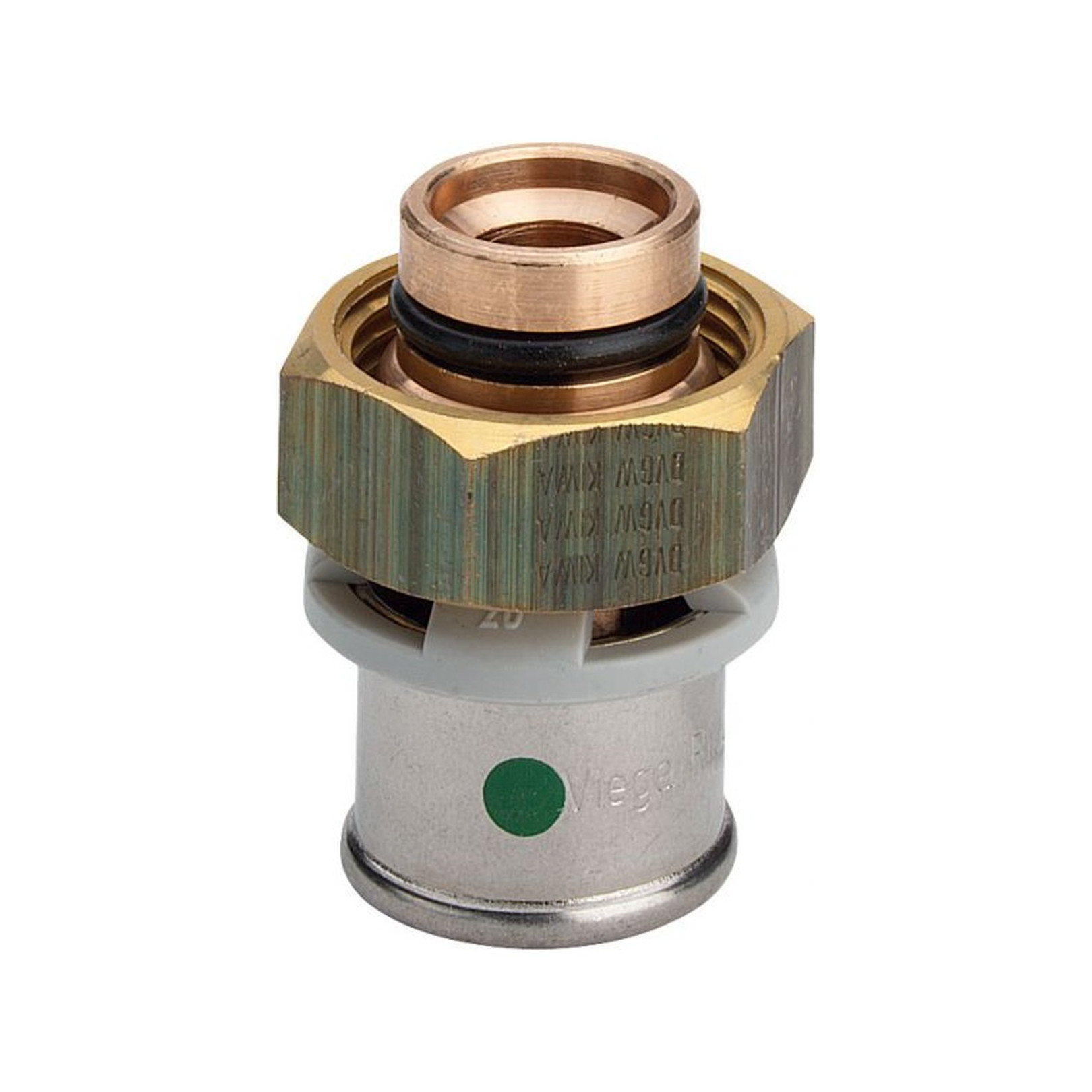 Viega Verschraubung Sanfix P 2119 16mm Rotguss Verteiler SC-Contur Pressanschluss 304959