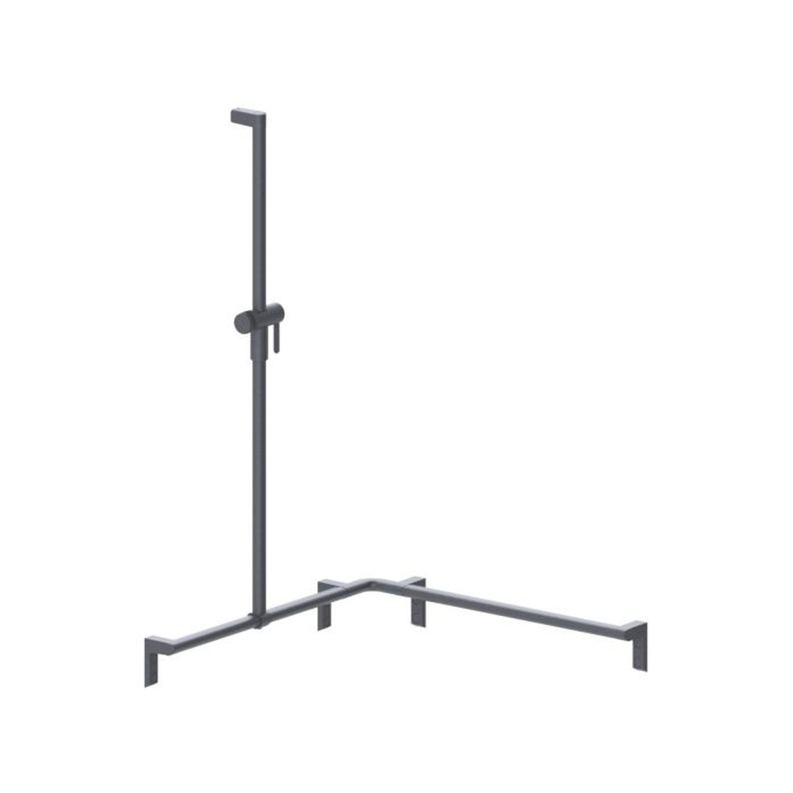 Normbau Cavere Care Duschhandlauf 7486076 Anthrazit-Metallic Brausehalter 7486076095