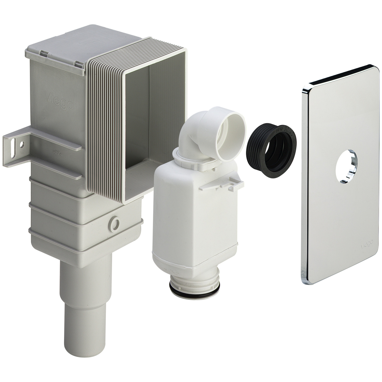 Viega Geruchverschluss UP 5633.3 553777 1-1-4x50-40 waagrecht Kunststoff verchromt HAN 553777