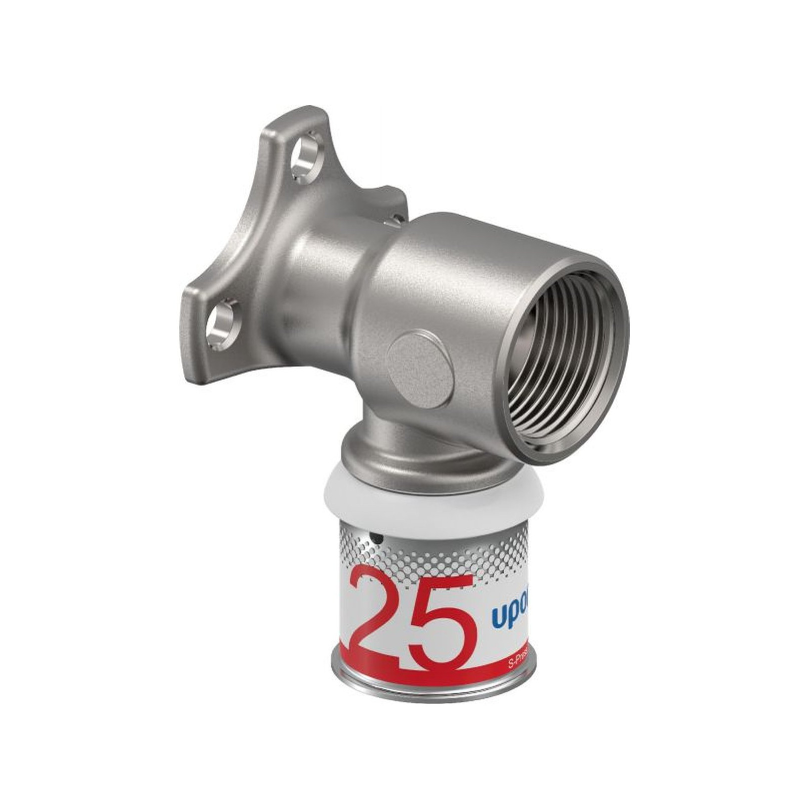 Uponor S-Press PLUS Wandscheibe M 25 mm DN20 3/4 Zoll IG Edelstahlpresshülse DVGW 1070642