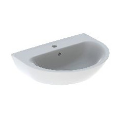 Geberit Renova Waschtisch 65x50cm Hahnloch mittig Überlauf weiss 500372011