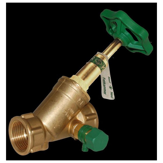 AALBERTS KFR Ventil SEPP-DIN-BASIS Modell 1507 DN15 steigende Spindel Messing Entleerung 0048960