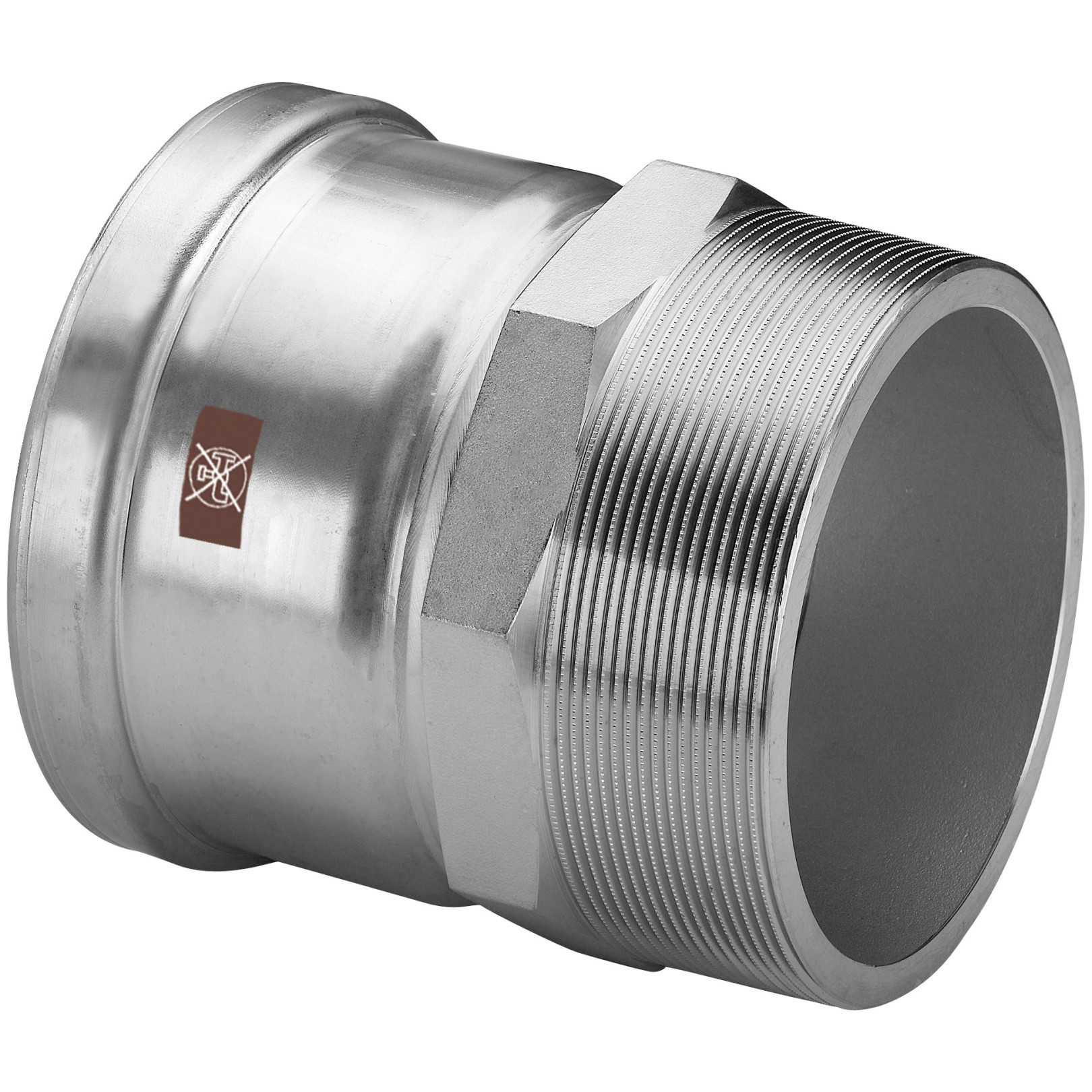 Viega Temponox XL 1711XL ÜbergangsStück 108mm R4 Stahl nichtrostend 811709