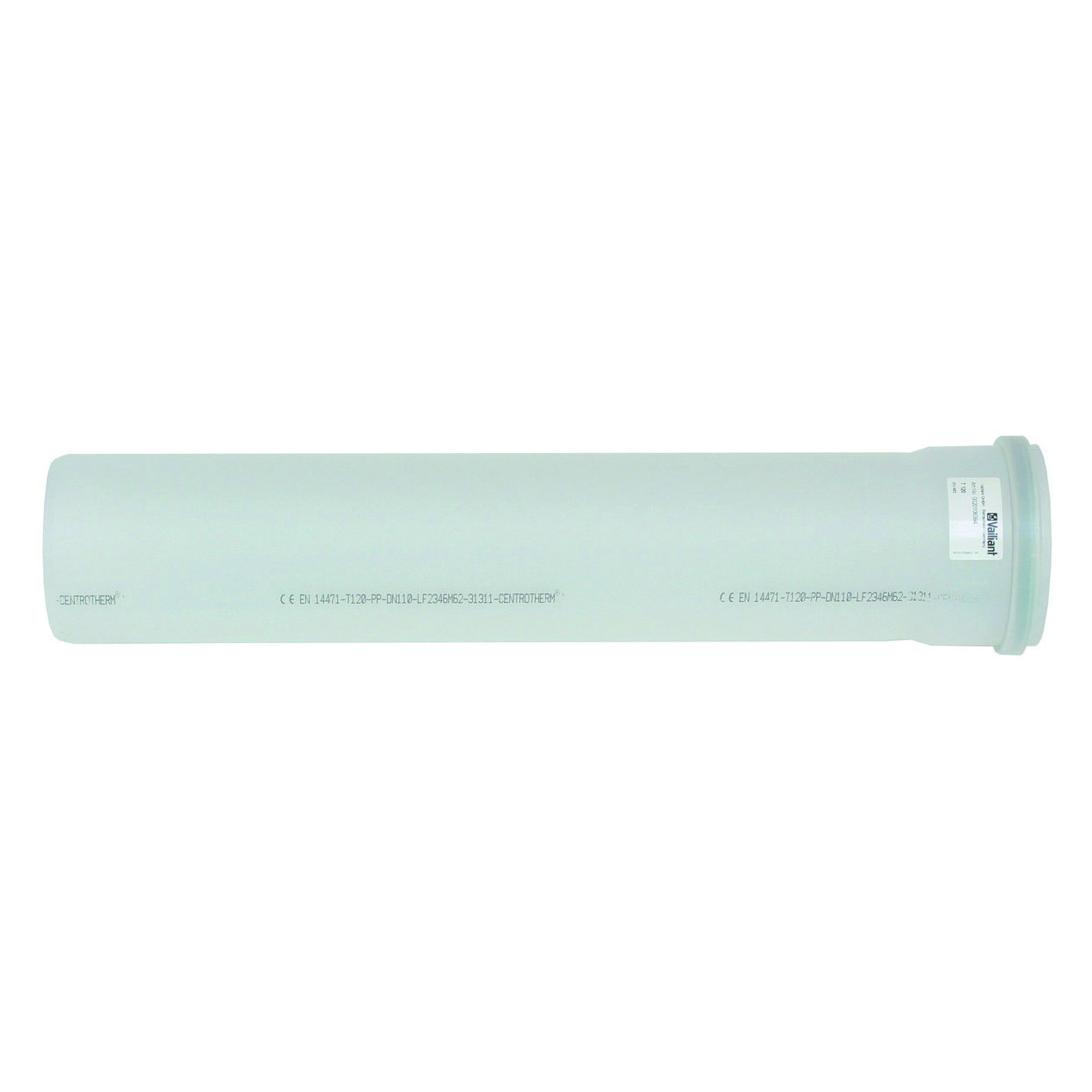 Vaillant Verlängerung Abgassystem 0,5 m 110 mm PP Polypropylen 0020106384