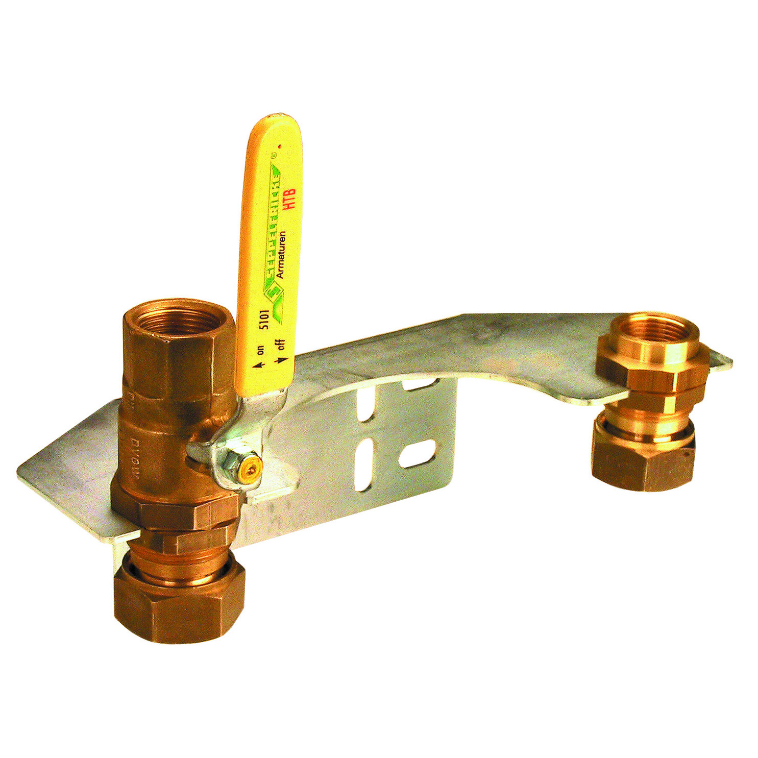 Aalberts Montageset Gasarmatur SEPP EASY II 5251 DVGW DN25 Zweirohrzähler Kugelhahn 0049467