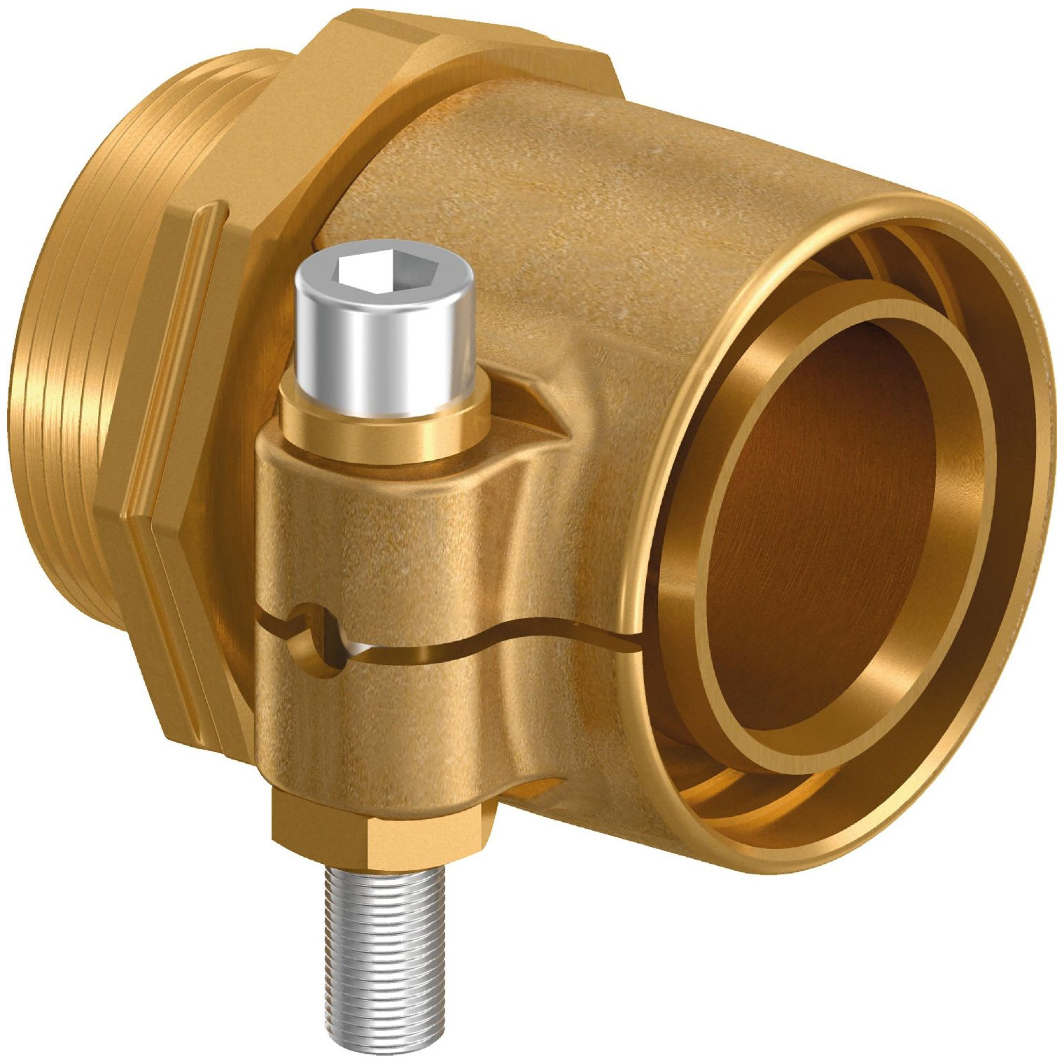 Uponor Wipex Übergangsnippel PN10 25x3.5 G1 Messing O-Ring Edelstahl Schraube 1018336