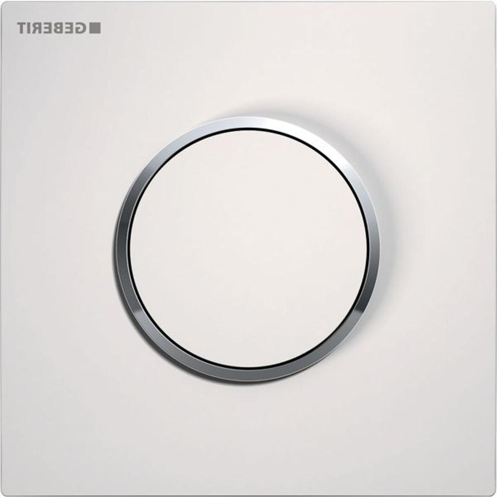 Geberit Urinalsteuerung Typ 10 pneumatisch Betätigungsplatte weiß verchromt 116015KJ1