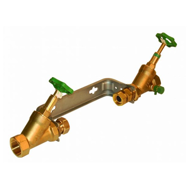 Aalberts Wasserzähler-Einbaugarnitur SEPP-AQUA-PLUS III Modell 1612.01 Qn 2,5 1x1 DVGW 0047981