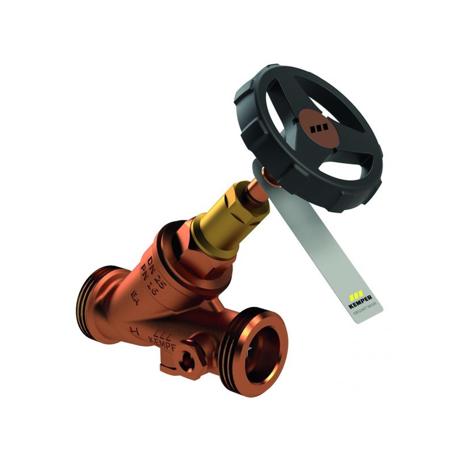 Kemper Kombi-Rückflussverhinderer RG 1452G01500 G1-4 AG DN15 Entleerstopfen Rotguss