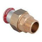 Geberit Pressfitting Mapress C-Stahl Uebergangsverschraubung AG d35 R1-1-4 verzinkt 25338