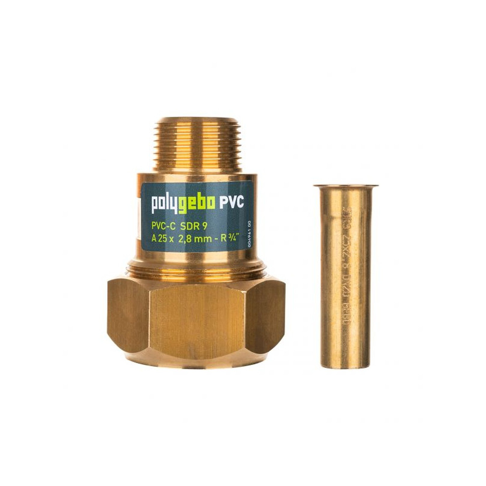 Gebo Messing-Klemmverbinder Serie 331 Typ MAP 20x2,3mm 1-2 Zoll PVC-C 16331000120