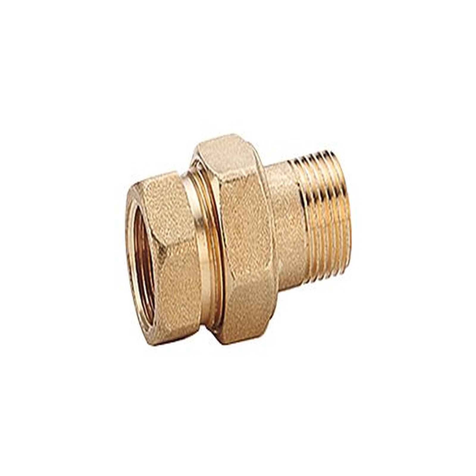 Giacomini Heizkörperverschraubung Durchgangsform R18Y005 Messing verchromt 1 Zoll Innengewinde Außengewinde PN16 max 110 Grad