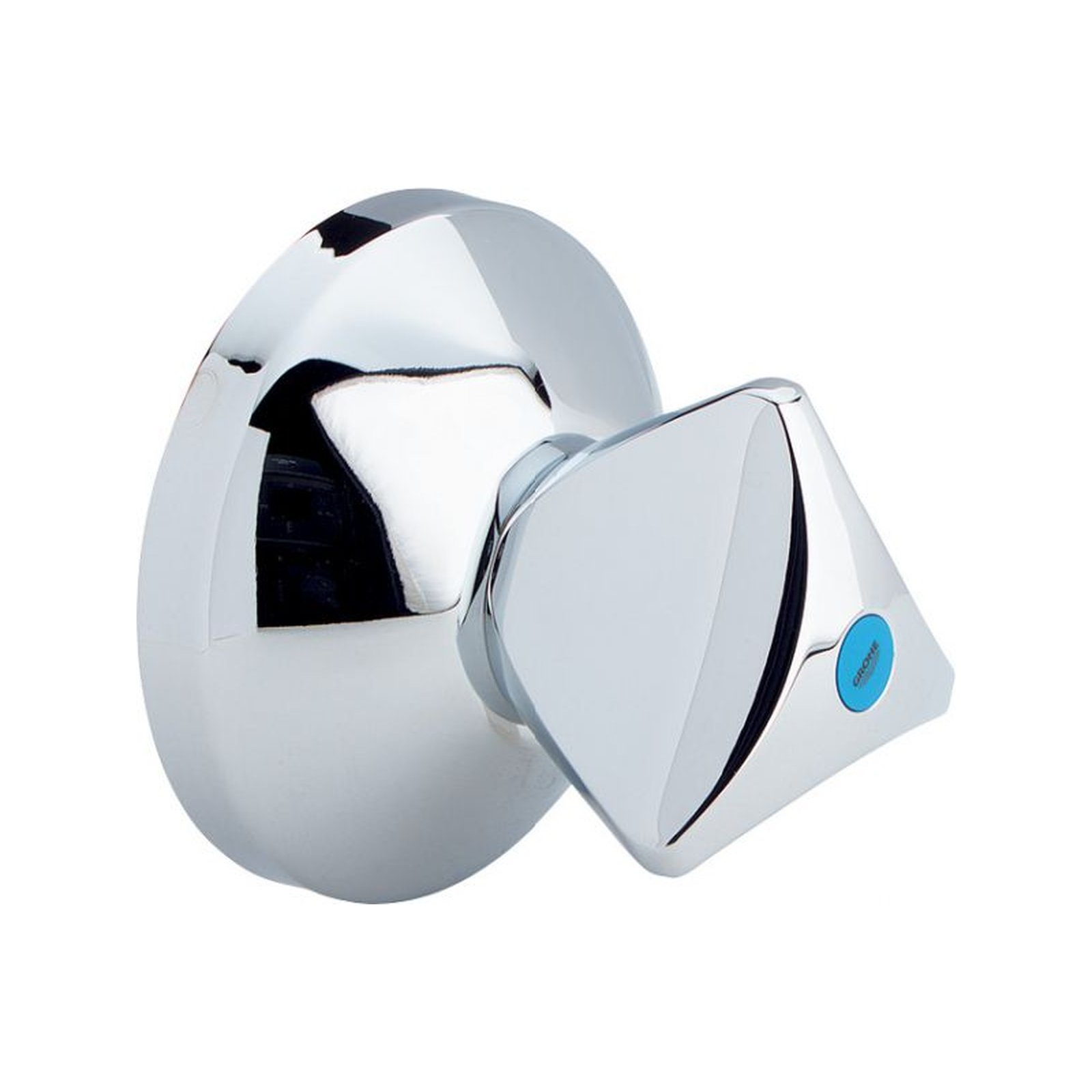 Viega Ausstattungs-Set Mod 2236 275068 Rosette verchromt rot Drehgriff Wandabdichtung 2235