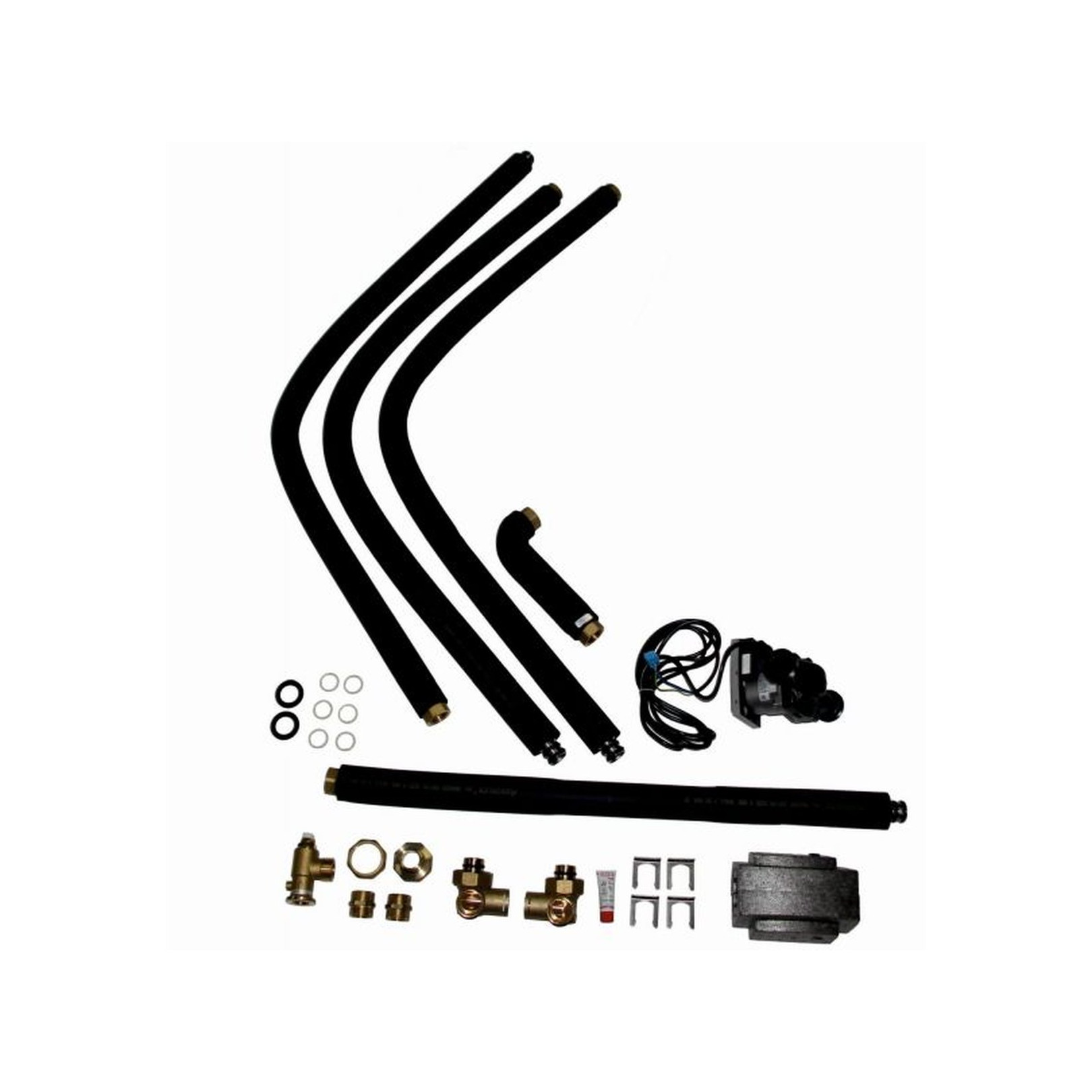 WOLF Anschluss-Set COB TOB Standspeicher bis 750L Edelstahlwellrohr Hocheffizienzpumpe 2071732