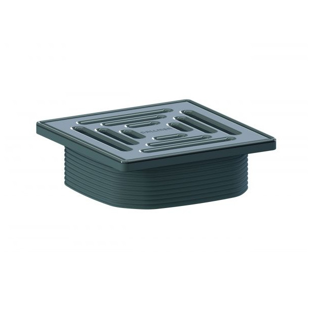 DALLMER Aufsatz DallDrain Select 120x120 mm Edelstahlrost Edelstahlrahmen 517296