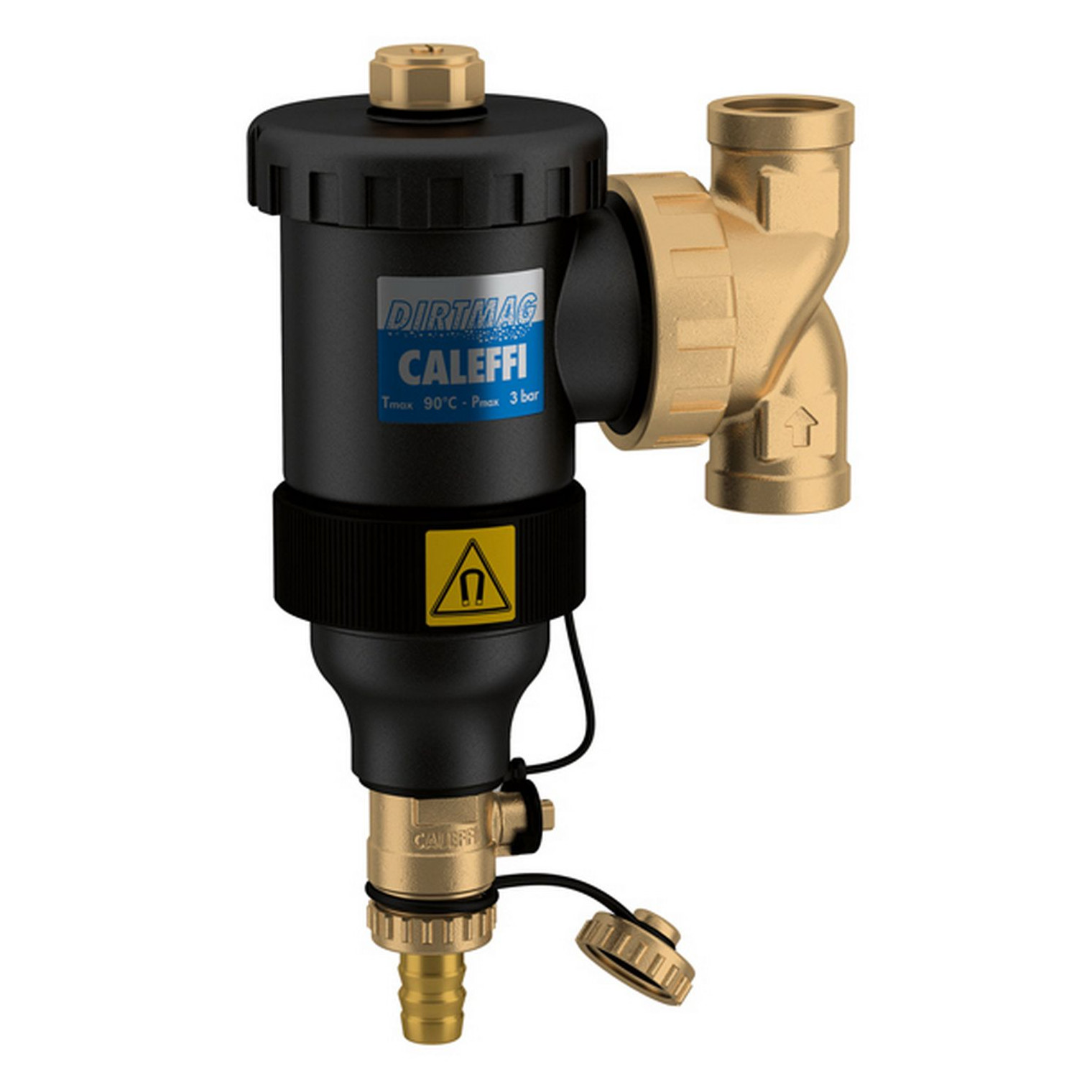 Caleffi Schlammabscheider Dirtmag DN25 1 Zoll Magnet Technopolymer Gehäuse IG 545306
