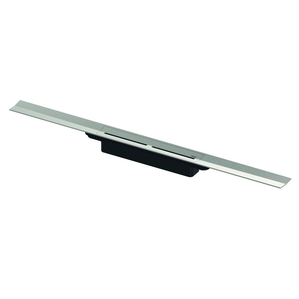 TECE Duschrinne drainprofile 671600 1600 mm 55 mm Edelstahl gebürstet ablängbar Push-Funktion