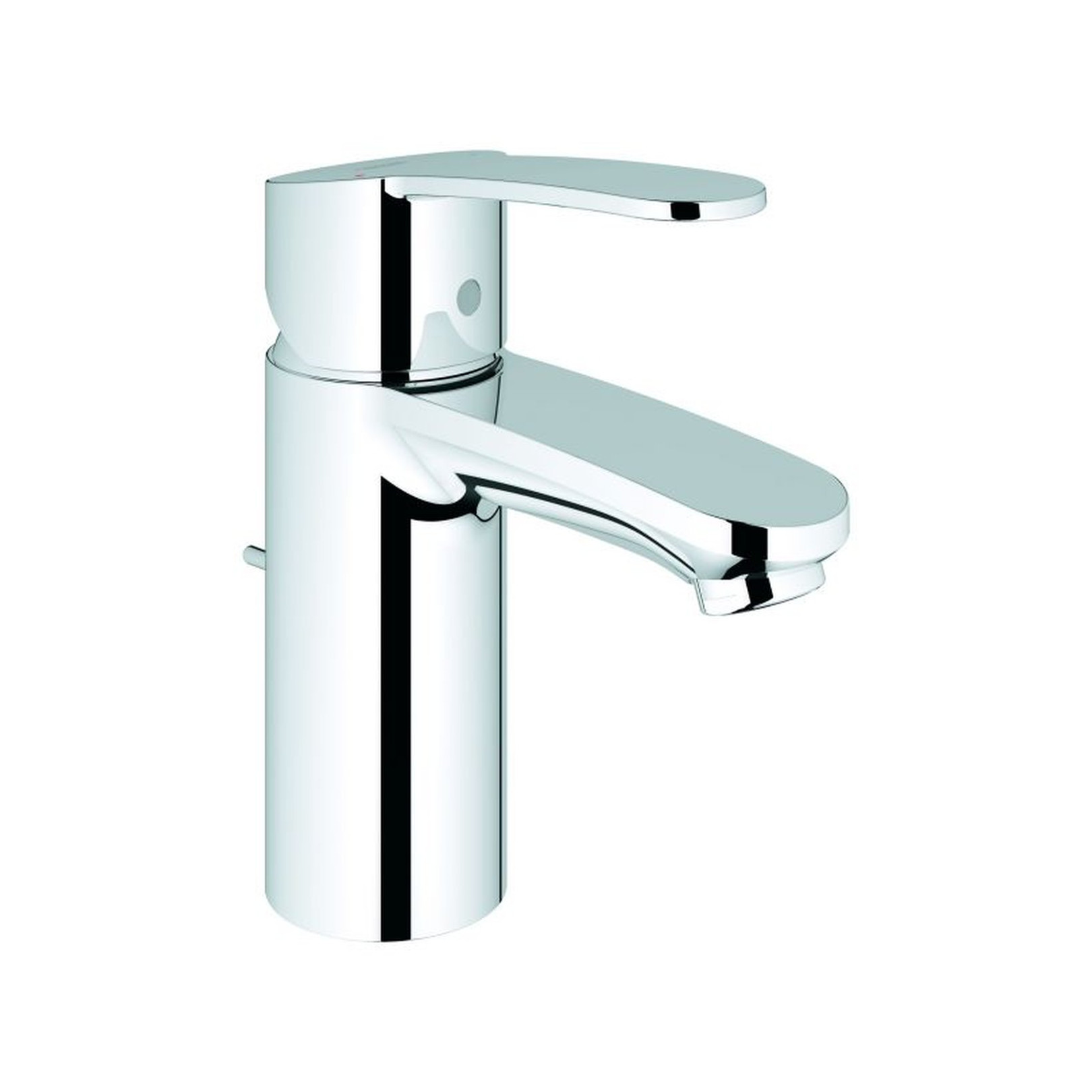 Grohe Waschtischarmatur Eurostyle C EcoJoy Einhebelmischer Zugstangen-Ablaufgarnitur chrom 5.7 l/min Temperaturbegrenzer 3355220E