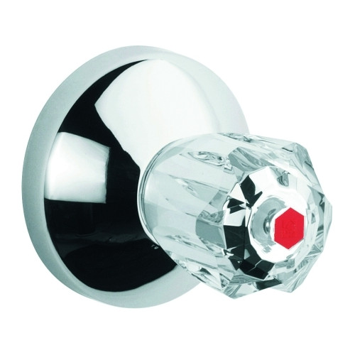Grohe UP-Ventil-Oberbau Atlanta 19831000 Brillant-Griff rot chrom 20-80mm Ersatzteil